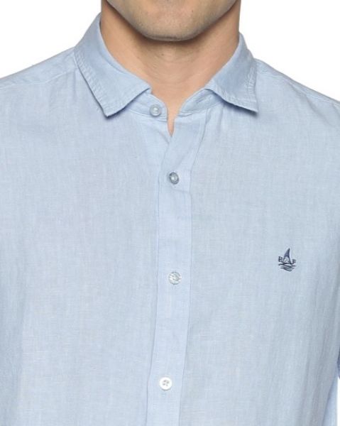 Image de Chemise lin unie 2 XL CIEL