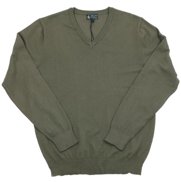 Image de Pull col V  toucher cachemire 3 XL TAUPE