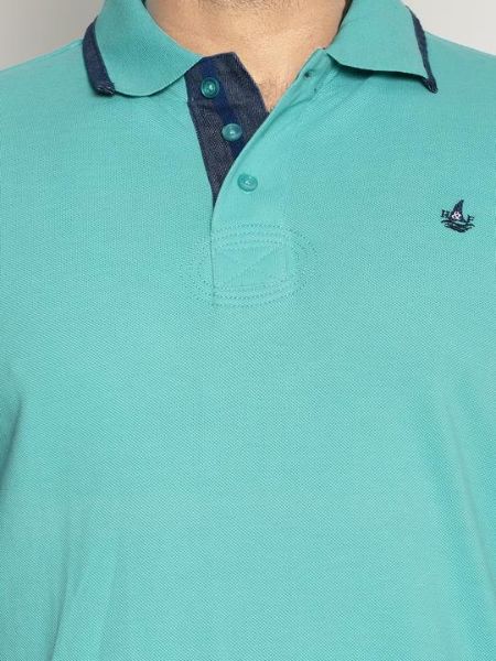 Image de Polo uni coton piqué S AQUA