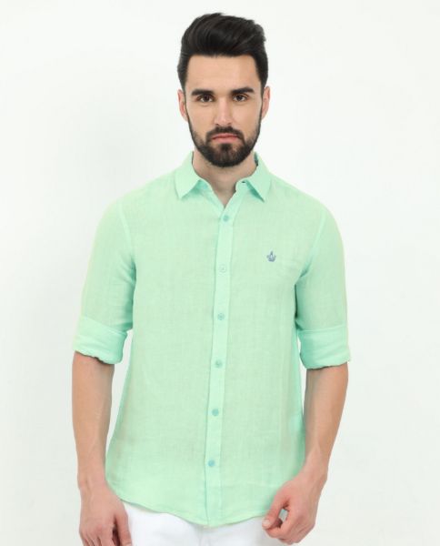 Image de Chemise lin unie 2 XL AQUA