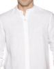 Image de Chemise lin unie col Mao XL BLANC