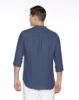 Image de Chemise lin unie col Mao 3 XL MARINE