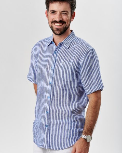 Image de Pantalon coton - élasthane 44 MARINE