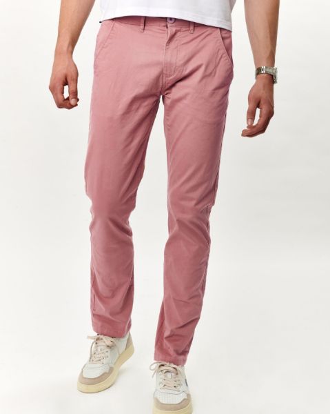 Image de Pantalon coton - élasthane 44 ROSE