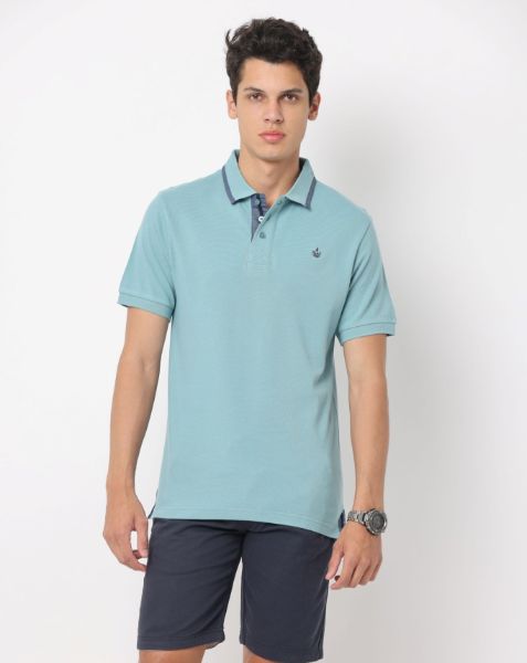 Image de Polo uni coton piqué M LAGON