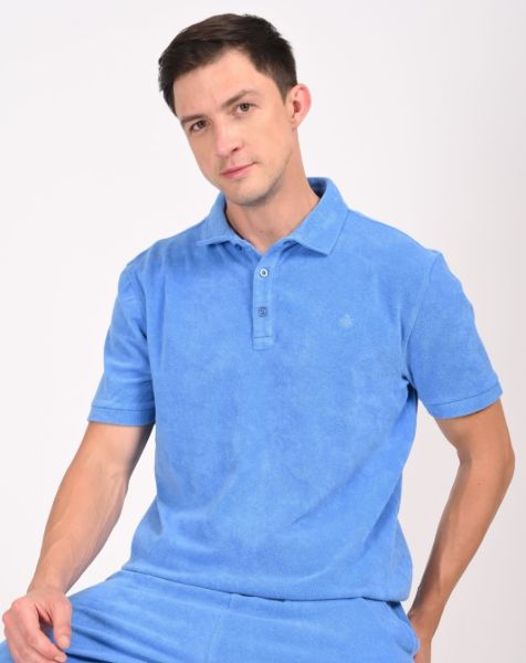 Image de Polo velours éponge uni M LAVANDE