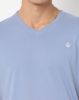 Image de T shirt coton bio-wash col V S ARDOISE