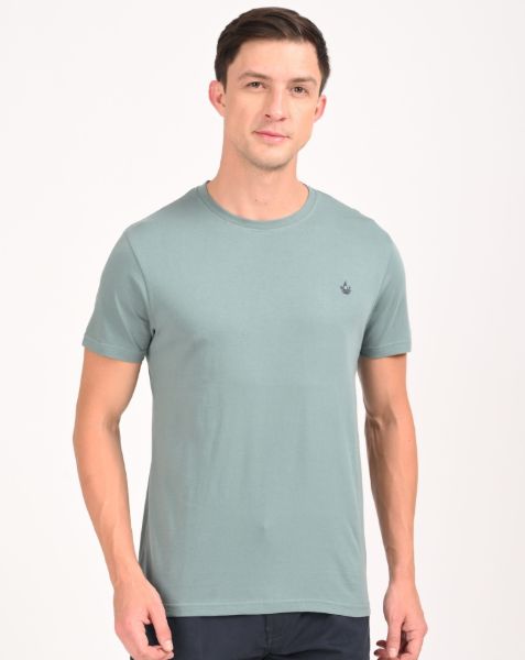 Image de T shirt coton bio-wash col rond 2 XL LAGON