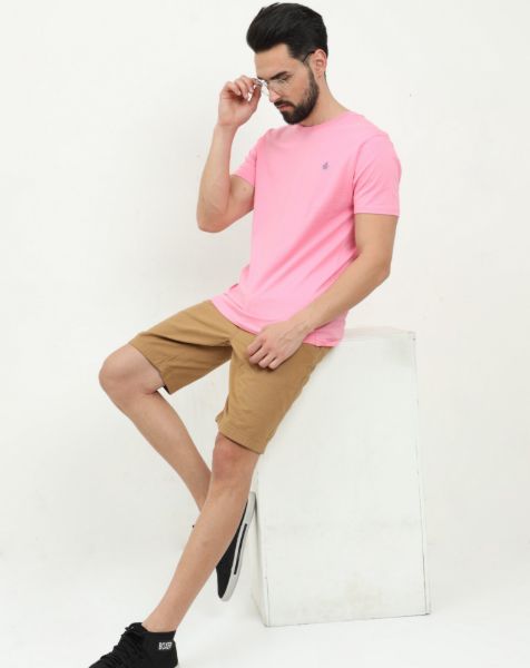 Image de T shirt coton bio-wash col rond L ROSE