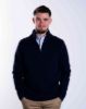 Image de Pull coton demi zip 3 XL MARINE