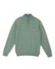 Image de Pull coton demi zip S CELADON