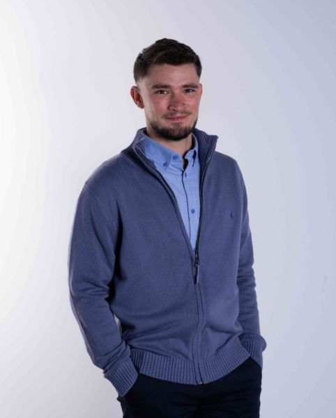 Image de Gilet coton grosses mailles M ARDOISE