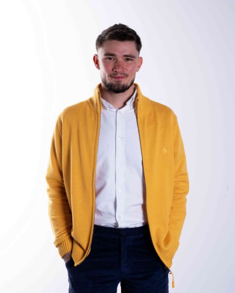 Image de Gilet coton grosses mailles S SAFRAN
