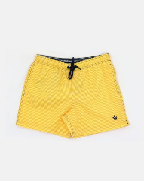 Image de Short de bain rayé 2 XL JAUNE