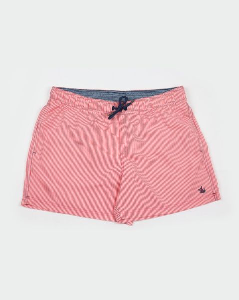 Image de Short de bain rayé S ROUGE