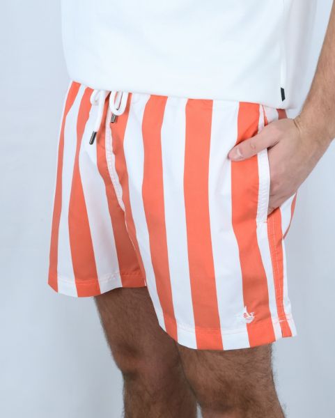 Image de Short de bain larges rayures XL CORAIL