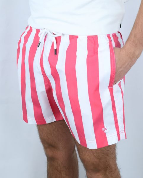 Image de Short de bain larges rayures XL ROSE
