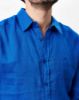 Image de Chemise lin unie 3 XL COBALT