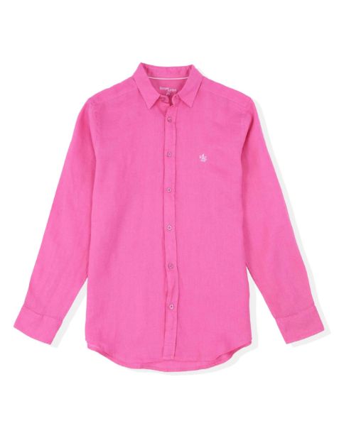 Image de Chemise lin unie 4 XL FUCHSIA
