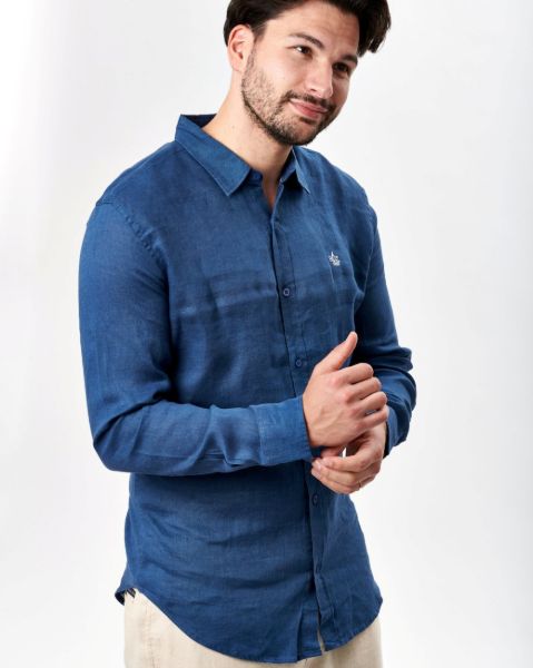Image de Chemise lin unie M MARINE