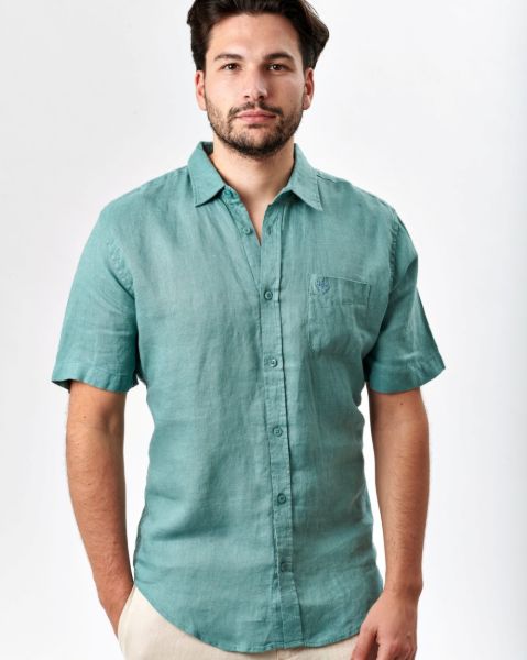 Image de Chemise lin manches courtes 3 XL LAGON