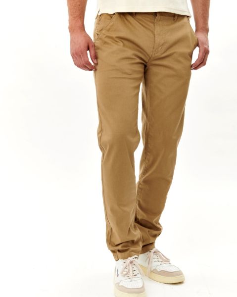 Image de Pantalon coton Lycra structuré 54 BEIGE