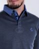 Image de Sweat shirt col polo col jeans 2 XL MARINE / CIEL