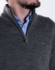 Image de Pull laine col camionneur 4 XL ANTHRA/MARINE