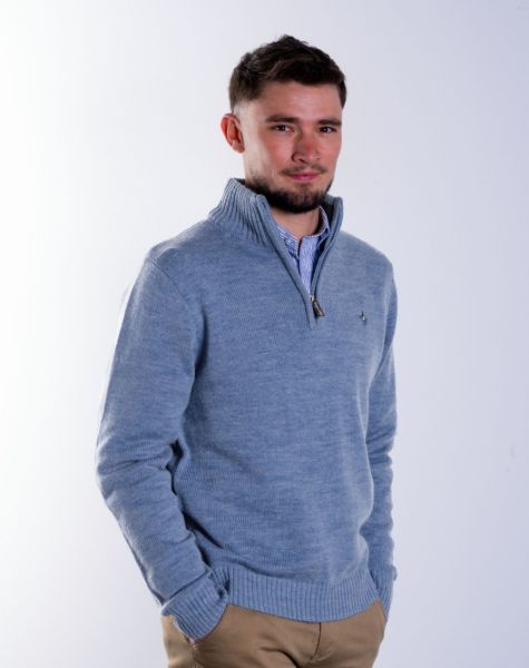 Image de Pull laine col camionneur 4 XL CIEL