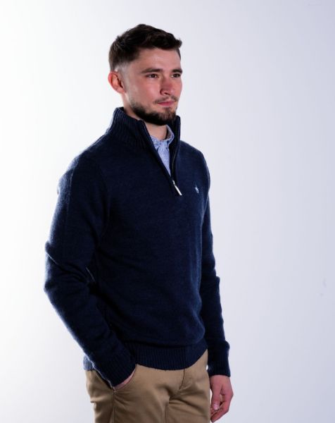 Image de Pull laine col camionneur L MARINE