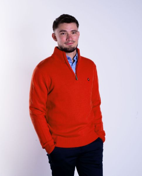Image de Pull laine col camionneur 3 XL ROUGE