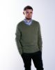 Image de Pull col V cahemire unité S KAKI