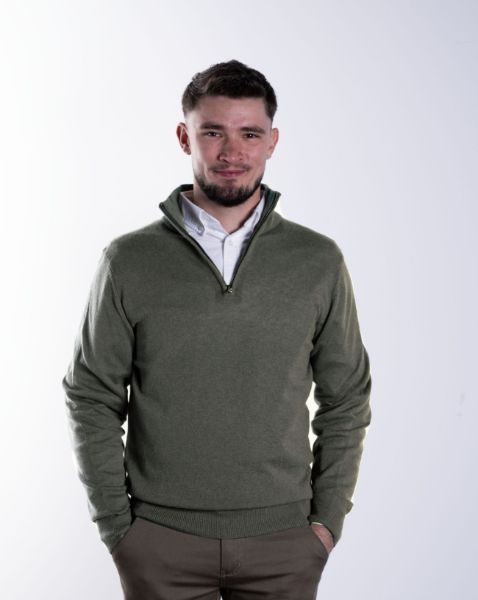 Image de Pull col camionneur cahemire unité XL KAKI