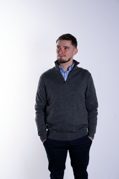 Image de Pull col camionneur cahemire unité S ANTHRACITE