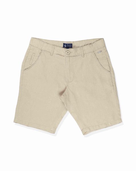 Image de Bermuda lin classic 50 BEIGE