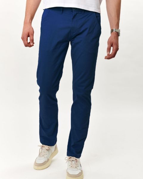 Image de Pantalon coton - élasthane 42 BLEU