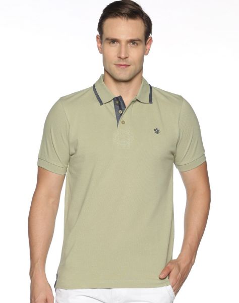 Image de Polo uni coton piqué M KAKI