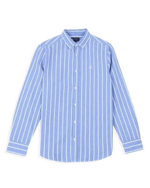 Image de Chemise regular fit Oxford larges rayures 2 XL Transat