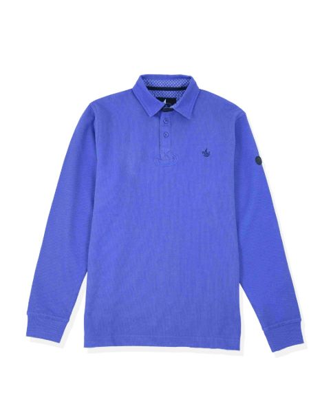 Image de Sweat shirt col polo 2 XL COBALT