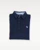 Image de Sweat shirt col polo 2 XL MARINE/ BLANC
