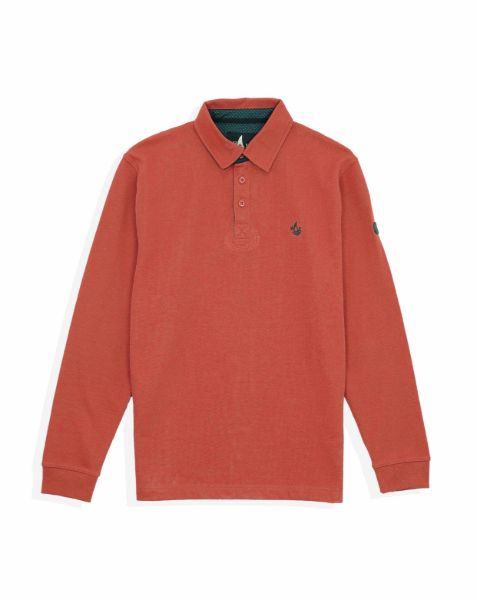Image de Sweat shirt col polo 2 XL ROUILLE
