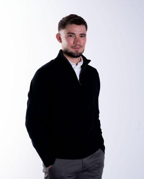 Image de Pull col camionneur cahemire unité L NOIR