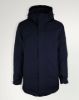 Image de Veste longue capuche zippée M BLEU NUIT