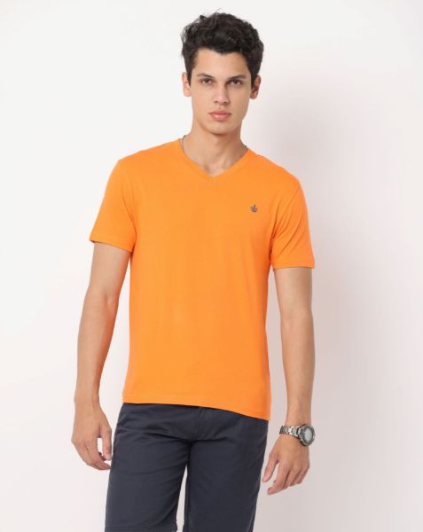 Image de T shirt coton bio-wash col V 2 XL MANGUE
