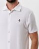 Image de Polo chemise boutonné velours éponge L BLANC