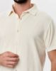 Image de Polo chemise boutonné velours éponge L CREME