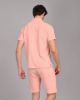 Image de Polo chemise boutonné velours éponge 4 XL VIEUX ROSE