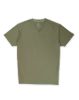 Image de T shirt coton bio-wash col V XL OLIVE