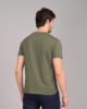 Image de T shirt coton bio-wash col rond L OLIVE