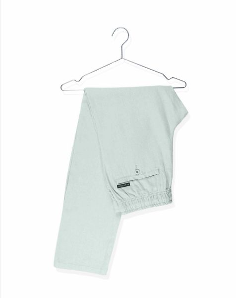Image de Pantalon lin élastiqué XL CELADON